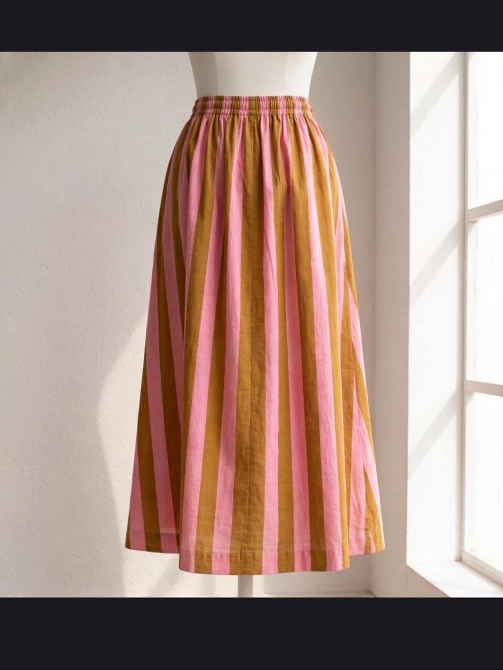 Striped Maxi skirt